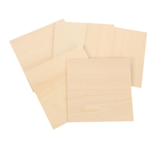 Beatifufu 5 Stück Teiliges Quadratische Pappelholzplatten Naturbelassen Glatt für DIY Basteln Gravieren Malen Holzstücke Holzplatten Supplies Beatifufu 5 Stück Teiliges Quadratische Pappelholzplatten Naturbelassen Glatt für DIY Basteln Gravieren Malen Holzstücke Holzplatten Supplies von Beatifufu