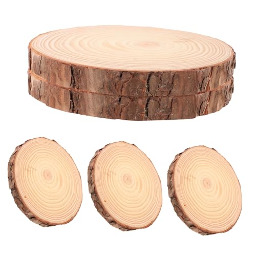Beatifufu 5 Stück Teiliges Runde Holzscheiben aus Kiefer mit Natürlicher Rinde für DIY Bastelprojekte Malen Dekorative Holzscheiben für Kreative Handwerksarbeiten Beatifufu 5 Stück Teiliges Runde Holzscheiben aus Kiefer mit Natürlicher Rinde für DIY Bastelprojekte Malen Dekorative Holzscheiben für Kreative Handwerksarbeiten von Beatifufu