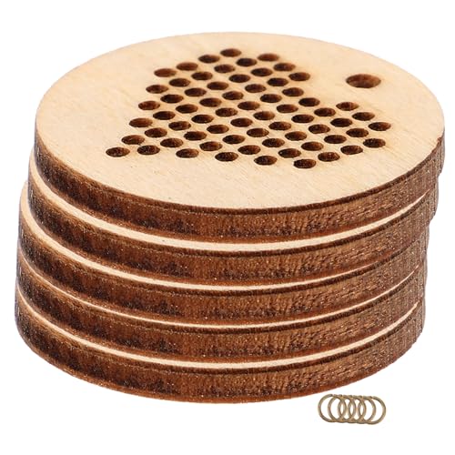 Beatifufu 5 Stück Teiliges Rundes Holzstück Kreuzstich DIY Handgefertigte Holzanhänger zum Basteln von Schmuckanhängern Vielseitige für Kreative Handarbeiten und Individuelle Dekorationen Beatifufu 5 Stück Teiliges Rundes Holzstück Kreuzstich DIY Handgefertigte Holzanhänger zum Basteln von Schmuckanhängern Vielseitige für Kreative Handarbeiten und Individuelle Dekorationen von Beatifufu