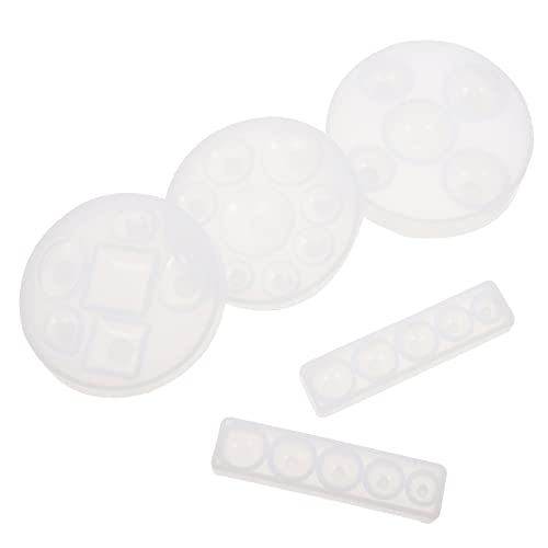 Beatifufu 5 Stück Teiliges Silikon Schmuckform Diy Zeitstein Gießform für Handwerksprojekte mit Halbkugel und Tropfenformen für Schmuckherstellung und Dekoration von Beatifufu
