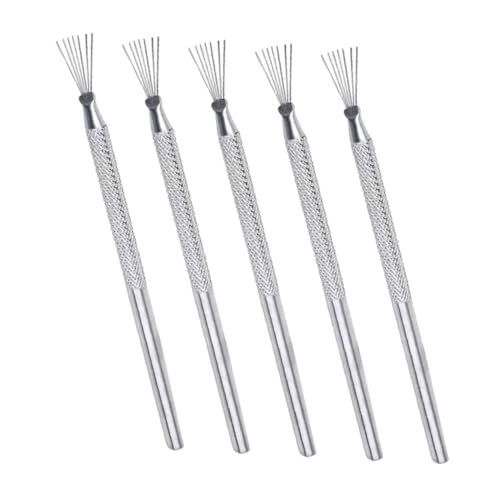 Beatifufu 5 Stück Teiliges Tonstruktur nadelset mit Aluminiumgriff Rostfreie Detailier Gravurwerkzeuge für Präzises Modellieren Texturieren und Skulpturarbeiten in Töpferkunst und Beatifufu 5 Stück Teiliges Tonstruktur nadelset mit Aluminiumgriff Rostfreie Detailier Gravurwerkzeuge für Präzises Modellieren Texturieren und Skulpturarbeiten in Töpferkunst und von Beatifufu