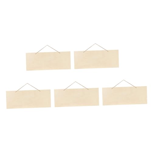 Beatifufu 5 Stück Teiliges Unfertiges Holzschild Set Robuste Blanko Holzplatten für DIY Bastelprojekte für Hochzeitsdekorationen Feiertagsprojekte und Mehr von Beatifufu