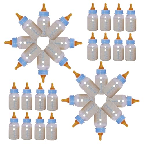 Beatifufu 50 Stück Babyflaschen förmige Holzknöpfe mit Doppel löchern Natürliche Langlebige DIY Knöpfe zum Annähen für Basteln Kleidung Puppen und Accessoires Vielseitige Dekoration von Beatifufu