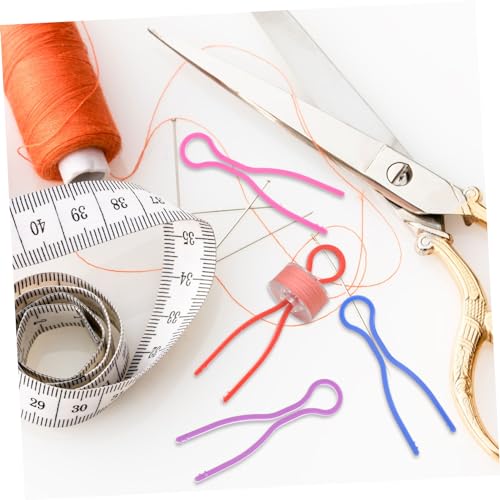 Beatifufu 50 Stück Bobbin Holder aus Langlebigem Kunststoff Feste Spulenklammern für Nähmaschinen Nähzubehör zur Garnspulen organisation Stabile Fadenhalter für Sauberes Nähen von Beatifufu