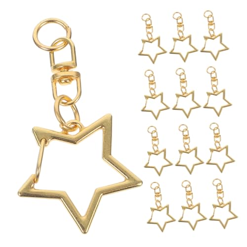 Beatifufu 50 Stück Drehverschluss-clips: Drehbarer Karabinerverschluss Metall in Sternform, Karabinerhaken-clip Zum Selbermachen, Basteln Von Schlüsselanhängern, Taschen, Schmuckzubehör von Beatifufu
