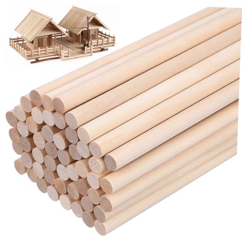Beatifufu 50 Stück Hartholz Rundstäbe Ømm Unbehandelte Holzstäbe zum Basteln Natürliche Massivholz Stäbchen für DIY Handwerksprojekte Malen und Dekorieren Beatifufu 50 Stück Hartholz Rundstäbe Ømm Unbehandelte Holzstäbe zum Basteln Natürliche Massivholz Stäbchen für DIY Handwerksprojekte Malen und Dekorieren von Beatifufu