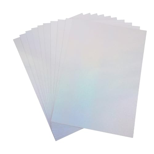 Beatifufu 50 Stück Holographisches Glitzer-kartonpapier M² Spiegelnde Leicht Faltbare Bastelpapiere für Scrapbooking Einladungen Partydekorationen Vielseitige Muster Kompatibel mit von Beatifufu