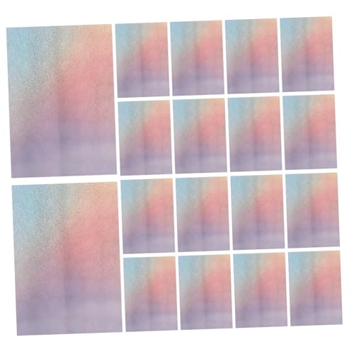 Beatifufu 50 Stück Holographisches Metallic-kartonpapier Glänzendes Irisierendes Spiegelpapier Dicker Karton für Basteln Scrapbooking Origami Langlebig und Reflektierend für Partydekoration von Beatifufu