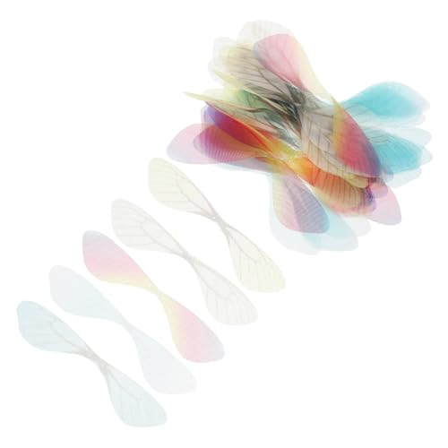 Beatifufu 50 Stück Libellenflügel Anhänger DIY Bastelmaterial für Handgemachte Ohrringe Schmuckzubehör Bunte Künstliche Flügel für Broschen und Dekorationen Beatifufu 50 Stück Libellenflügel Anhänger DIY Bastelmaterial für Handgemachte Ohrringe Schmuckzubehör Bunte Künstliche Flügel für Broschen und Dekorationen von Beatifufu