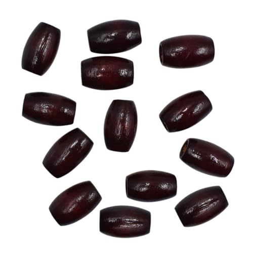Beatifufu 50 Stück Ovale Holzperlen mit Großem Robuste Spacer Beads in Weinrot für DIY Schmuckherstellung zum Auffädeln von Armbändern Halsketten Ohrringen und Bastelprojekten Beatifufu 50 Stück Ovale Holzperlen mit Großem Robuste Spacer Beads in Weinrot für DIY Schmuckherstellung zum Auffädeln von Armbändern Halsketten Ohrringen und Bastelprojekten von Beatifufu