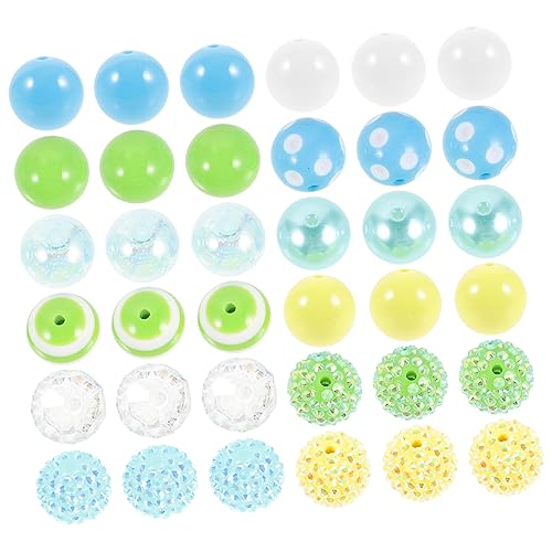 Beatifufu 50 Stück Perlen für Kugelschreiber DIY Schmuckherstellung Leicht Langlebig für Kranz Basteln Armband Stift Zubehör von Beatifufu
