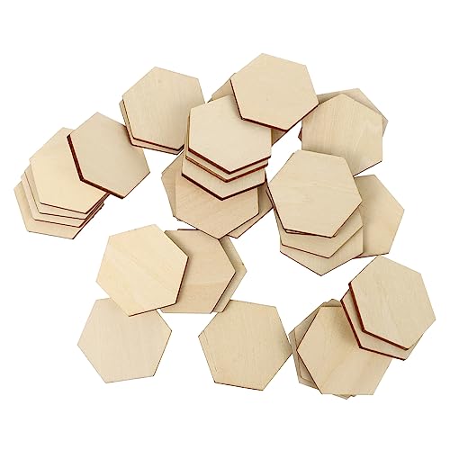 Beatifufu 50 Stück Sechseckige Holzstücke Natürliche Holzornamente für Diy Bastelprojekte Dekorationen für Hochzeiten Geburtstage und Weihnachten Beatifufu 50 Stück Sechseckige Holzstücke Natürliche Holzornamente für Diy Bastelprojekte Dekorationen für Hochzeiten Geburtstage und Weihnachten von Beatifufu