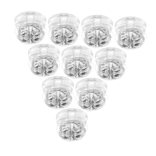 Beatifufu 50 Stück Silikon Ohrstecker Verschluss Hamburger Form Rutschfeste Ohrmutter für Dünne Stifte Weiche Metall-silikon-ohrstopper Ersatz für Damen Herren Ohrringe Beatifufu 50 Stück Silikon Ohrstecker Verschluss Hamburger Form Rutschfeste Ohrmutter für Dünne Stifte Weiche Metall-silikon-ohrstopper Ersatz für Damen Herren Ohrringe von Beatifufu