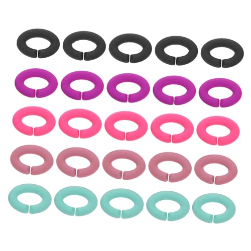 Beatifufu 50 Stück Teiliges Acryl C förmiges Schmuckverbinder Leichte DIY Ringe für Halsketten Armbänder Schlüsselanhänger Hautfreundlich Langlebig für Schmuckherstellung und von Beatifufu