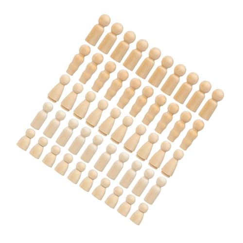 Beatifufu 50 Stück Teiliges DIY Holzpuppen Puppenfamilie Holzfiguren zum Bemalen Kinderfreundliche Bastelmaterialien mit Glatter Oberfläche Pädagogisches Kreativspielzeug für Zuhause und Beatifufu 50 Stück Teiliges DIY Holzpuppen Puppenfamilie Holzfiguren zum Bemalen Kinderfreundliche Bastelmaterialien mit Glatter Oberfläche Pädagogisches Kreativspielzeug für Zuhause und von Beatifufu