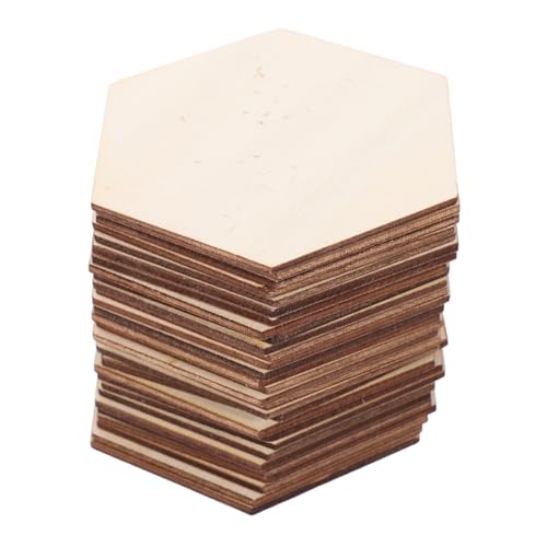 Beatifufu 50 Stück Unvollendete Sechseckige Holzstücke für Diy Bastelprojekte Naturbelassene Holzscheiben zum Handbemalen und Dekorieren für Zuhause Beatifufu 50 Stück Unvollendete Sechseckige Holzstücke für Diy Bastelprojekte Naturbelassene Holzscheiben zum Handbemalen und Dekorieren für Zuhause von Beatifufu