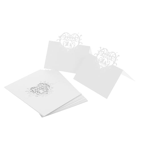Beatifufu 50 Stück Vogelhöhle Tischkarte Hochzeitskarte Für Schreibtisch Hochzeitstischkarten Platzkarten Für Den Empfang Dekorative Sitzkarten Hochzeitszeltkarten Weiß Papier von Beatifufu