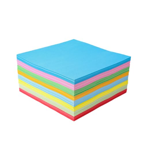 Beatifufu 500 Stück Buntes Origami Papier Farben Gemischt Quadratische Bastelpapiere für DIY Handwerk Umweltfreundlich Vielseitig für Falten Schneiden Dekoration und Schulprojekte von Beatifufu
