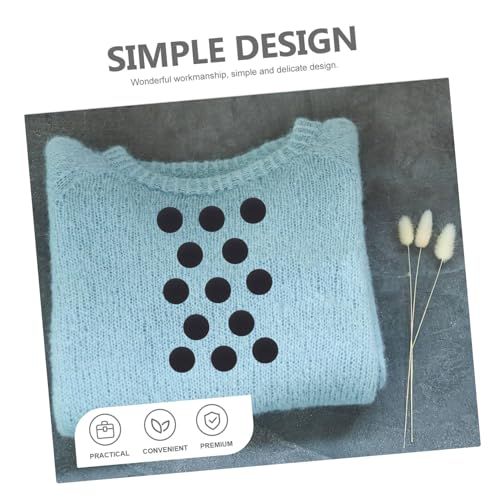 Beatifufu 500 Stück Selbstklebende Filzkreise Schwarz Langlebige Filzaufkleber für DIY Kleidung Stoffpolster Dekorative Patches für Bekleidung und Bastelprojekte von Beatifufu