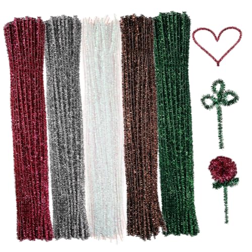 Beatifufu 500 Stück Teiliges Glitzer Chenilledraht Bastelset Biegsame Metallische Drahtstangen in Farben für Kreative Dekorationen Diy Projekte und Gruppenaktivitäten Beatifufu 500 Stück Teiliges Glitzer Chenilledraht Bastelset Biegsame Metallische Drahtstangen in Farben für Kreative Dekorationen Diy Projekte und Gruppenaktivitäten von Beatifufu