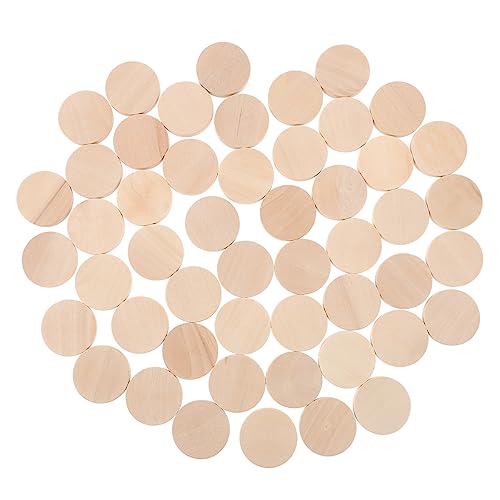 Beatifufu 50Stücke Holzscheiben Unbehandelt Rund für DIY Basteln Robuste Holzrunden für Handwerk für Dekoration und Geschenkanhänger Natürliches Material Beatifufu 50Stücke Holzscheiben Unbehandelt Rund für DIY Basteln Robuste Holzrunden für Handwerk für Dekoration und Geschenkanhänger Natürliches Material von Beatifufu