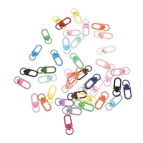 Beatifufu 50Stücke Metall Schlüsselanhänger mit Drehverschluss Teiliges Langlebigen Legierungshaken für Schlüssel Lanyards Rucksäcke und DIY Projekte von Beatifufu