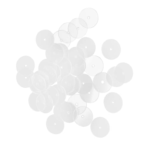 Beatifufu 50Stücke Transparente Kunststoffscheiben für Ohrring Verschlüsse für Schlupfohren Komfort und Stabilität DIY Ohrring Accessoires Langlebig und Formbeständig von Beatifufu