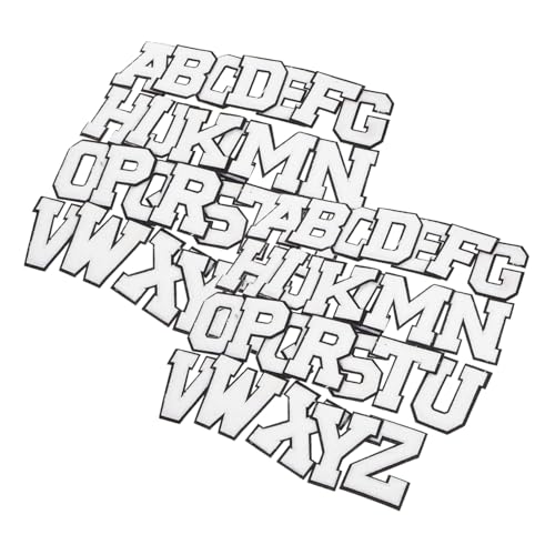 Beatifufu 52 Stück Teiliges Bügelflicken Buchstaben Patches aus Beständiger Chenille Stickerei Weiß zum Aufbügeln und Nähen für Kleidung Taschen Schuhe zum Reparieren und Verzieren Beatifufu 52 Stück Teiliges Bügelflicken Buchstaben Patches aus Beständiger Chenille Stickerei Weiß zum Aufbügeln und Nähen für Kleidung Taschen Schuhe zum Reparieren und Verzieren von Beatifufu