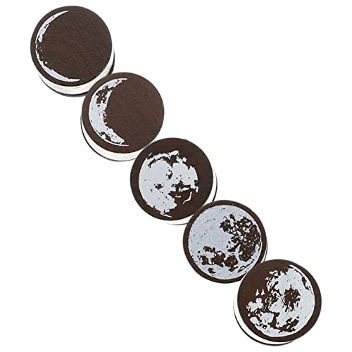 Beatifufu 5Stücke Teiliges Retro Holzstempel für DIY Scrapbooking Mondmuster Stempel für Kunsthandwerk Kalender Karten und Mehr Wiederverwendbar und Langlebig Beatifufu 5Stücke Teiliges Retro Holzstempel für DIY Scrapbooking Mondmuster Stempel für Kunsthandwerk Kalender Karten und Mehr Wiederverwendbar und Langlebig von Beatifufu