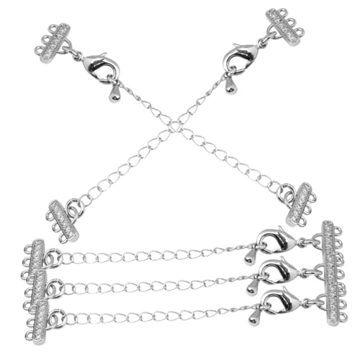 Beatifufu 5Stücke Teiliges Verlängerungsketten für Armbänder und DIY Schmuckzubehör Hochwertigem mit Zirkonia für Schmuckgestaltung und von Beatifufu