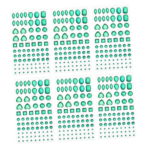 Beatifufu 6 Blätter Acryl Kristall Sticker Diamant Strasssteine Selbstklebend für Schmuck DIY Basteln Dekorationen Glitzersteine zum Kleben von Beatifufu