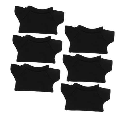 Beatifufu 6 Stück Schwarze Plüschbär T Shirts Weiche Mini Puppenhemden Klassische Gefüllte Kuscheltier Bekleidung mit Rundem Halsausschnitt Vielseitig für Zuhause Büro und Reise Geeignet Beatifufu 6 Stück Schwarze Plüschbär T Shirts Weiche Mini Puppenhemden Klassische Gefüllte Kuscheltier Bekleidung mit Rundem Halsausschnitt Vielseitig für Zuhause Büro und Reise Geeignet von Beatifufu