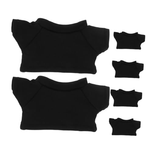 Beatifufu 6 Stück Schwarze T-Shirts für Plüschbären Klassische Basic-bärenbekleidung Rundhalsige Stofftier-Shirts für DIY-bärenkleidung und Puppenoutfits Formstabil und Vielseitig Einsetzbar Beatifufu 6 Stück Schwarze T-Shirts für Plüschbären Klassische Basic-bärenbekleidung Rundhalsige Stofftier-Shirts für DIY-bärenkleidung und Puppenoutfits Formstabil und Vielseitig Einsetzbar von Beatifufu