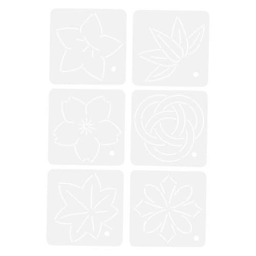Beatifufu 6 Stück Teiliges Acryl Quilting Schablonen Transparente Stickerei Vorlagen für DIY Patchwork und Näharbeiten Glatte Kanten Vielseitige Quilt Lineale für Präzises Nähen und von Beatifufu