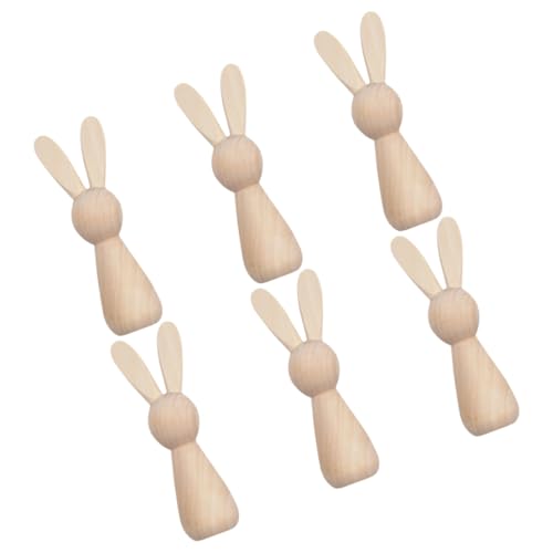 Beatifufu 6 Stück Teiliges Holzkaninchen zum Bemalen Unvollendete DIY Dekofiguren für Ostern Vielseitige Tischdekoration und Bastelideen für Kreative Frühlingsfeiern Beatifufu 6 Stück Teiliges Holzkaninchen zum Bemalen Unvollendete DIY Dekofiguren für Ostern Vielseitige Tischdekoration und Bastelideen für Kreative Frühlingsfeiern von Beatifufu