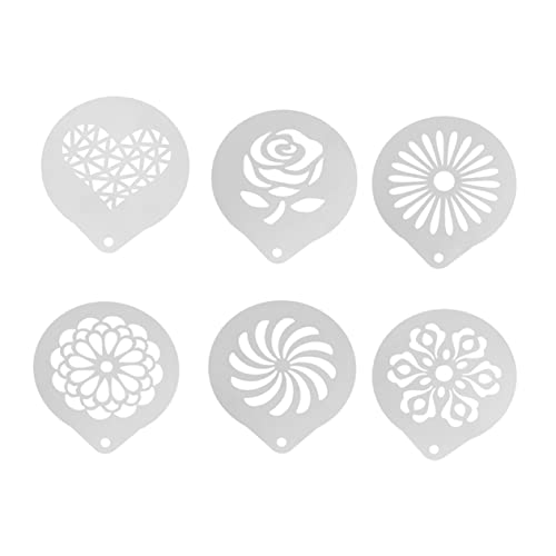 Beatifufu 6 Stück Teiliges Kaffee Schablonen für Latte Art Milchschaum Dekoration Wiederverwendbare Kaffeetemplate mit Aufhängeöffnung für Cappuccino Kuchen und Heiße Beatifufu 6 Stück Teiliges Kaffee Schablonen für Latte Art Milchschaum Dekoration Wiederverwendbare Kaffeetemplate mit Aufhängeöffnung für Cappuccino Kuchen und Heiße von Beatifufu