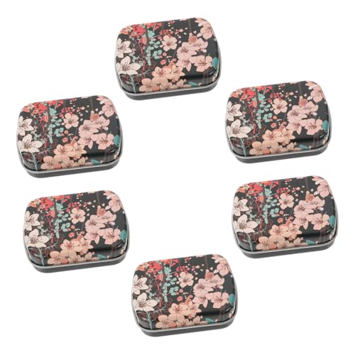 Beatifufu 6 Stück Teiliges Kleine Metalldosen aus Robustem Eisen Klappbarer Deckel mit Muster Tragbare Aufbewahrungsboxen für Süßigkeiten Schmuck Münzen Praktischer Organizer für Unterwegs Beatifufu 6 Stück Teiliges Kleine Metalldosen aus Robustem Eisen Klappbarer Deckel mit Muster Tragbare Aufbewahrungsboxen für Süßigkeiten Schmuck Münzen Praktischer Organizer für Unterwegs von Beatifufu