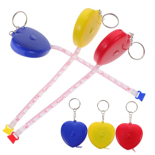 Beatifufu 6 Stück Teiliges Maßband Herzform Leichtes Einziehbares Maßband mit Push button Duale Einteilung in Tragbares Körpermaßband für Nähen Kleidung Home Office und Schule Beatifufu 6 Stück Teiliges Maßband Herzform Leichtes Einziehbares Maßband mit Push button Duale Einteilung in Tragbares Körpermaßband für Nähen Kleidung Home Office und Schule von Beatifufu