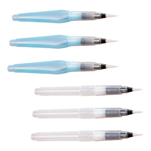 Beatifufu 6 Stück Wasserpinsel mit Nylonspitze Nachfüllbare Water Brush Pens für Aquarellmalerei und DIY Kunstprojekte Tragbare Wasserfarben Pinsel Leicht zu Reinigen für Schulbedarf Beatifufu 6 Stück Wasserpinsel mit Nylonspitze Nachfüllbare Water Brush Pens für Aquarellmalerei und DIY Kunstprojekte Tragbare Wasserfarben Pinsel Leicht zu Reinigen für Schulbedarf von Beatifufu