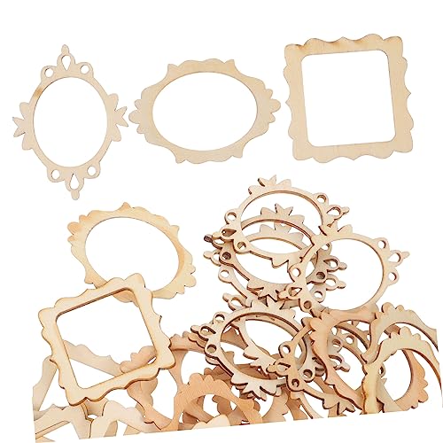 Beatifufu 60 Stück DIY Holzplatten Unvollendete Holzschnittmuster für Bastelarbeiten Leere Holzverzierungen für Foto Kreative Handwerksprojekte Beatifufu 60 Stück DIY Holzplatten Unvollendete Holzschnittmuster für Bastelarbeiten Leere Holzverzierungen für Foto Kreative Handwerksprojekte von Beatifufu