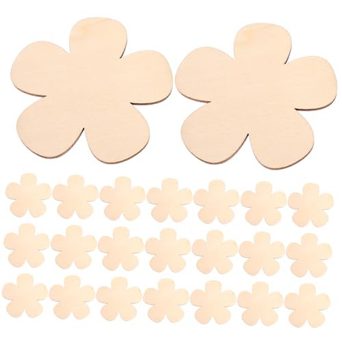 Beatifufu 60 Stück Teiliges Blumige Holzscheiben zum Basteln Naturholz dekoteile mit Glatter Oberfläche für DIY Handwerk Valentinstag Geschenke Karten Hochzeits Wohnraumdekoration von Beatifufu
