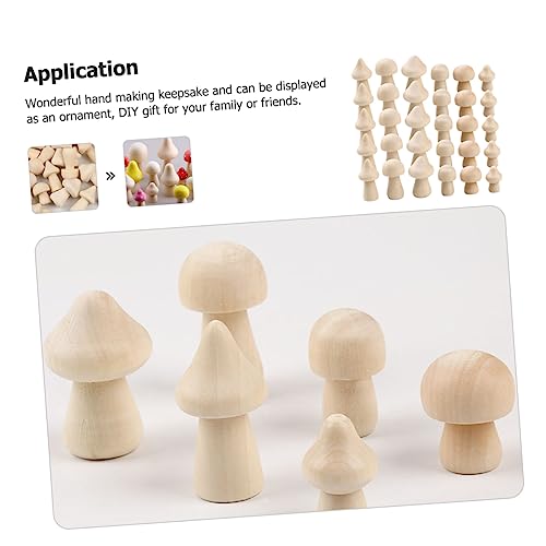 Beatifufu 60 Stück Teiliges Unbemalte Holzpilze Glatte Oberfläche DIY Bastelset für Kreative Malpilze Natürliche Holzdekoration zum Bemalen und Gestalten für Kunstprojekte Beatifufu 60 Stück Teiliges Unbemalte Holzpilze Glatte Oberfläche DIY Bastelset für Kreative Malpilze Natürliche Holzdekoration zum Bemalen und Gestalten für Kunstprojekte von Beatifufu