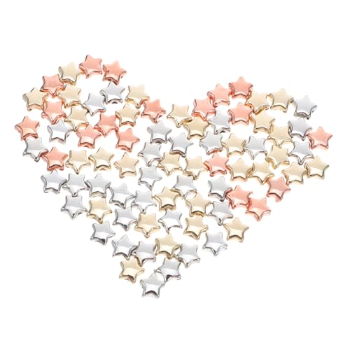 Beatifufu 600 Stück Elektrobeschichtete Fünfzackige Sternperlen Kunststoff Spacer Beads Für DIY Schmuckherstellung Armbänder Halsketten Freundschaftsbänder Zubehör von Beatifufu