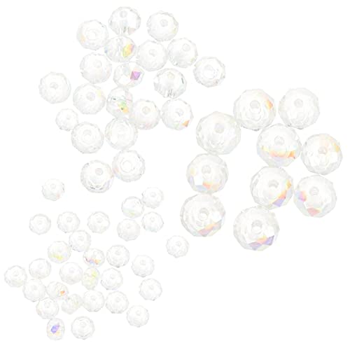 Beatifufu 60Stücke Glasperlen DIY Abstandshalter Perlen für Schmuckherstellung Farbenfrohe Bastelperlen für Armbänder Beatifufu 60Stücke Glasperlen DIY Abstandshalter Perlen für Schmuckherstellung Farbenfrohe Bastelperlen für Armbänder von Beatifufu
