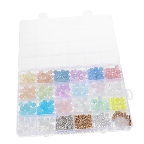 Beatifufu 670 Stück Teiliges Acryl Spacer Perlen für Schmuckherstellung Glatte Oberfläche Langlebig und Vielseitig zum Auffädeln von Armbändern und DIY Bastelperlen für Kreative von Beatifufu