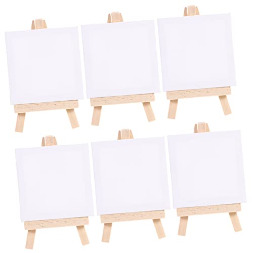 Beatifufu 6Sätze Mini Staffelei Holz Teilig Praktische Tischstaffelei für Malset für Kunsthobbys Einfache Handhabung Anfänger und Projekte von Beatifufu