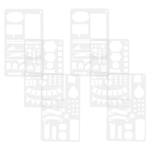 Beatifufu 6Stücke DIY Malschablonen Wiederverwendbare Planerschablonen für Malprojekte Vorlagen für Kunsthandwerk Scrapbooking und Dekorationen Beatifufu 6Stücke DIY Malschablonen Wiederverwendbare Planerschablonen für Malprojekte Vorlagen für Kunsthandwerk Scrapbooking und Dekorationen von Beatifufu