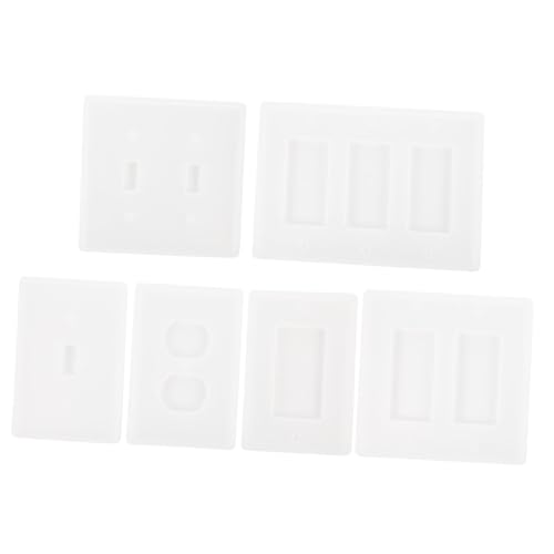 Beatifufu 6Stücke Gießform für Schalter und Stecker DIY Epoxidharz Handwerk Decor Abdeckung Langlebig und Sicher für Designs von Beatifufu