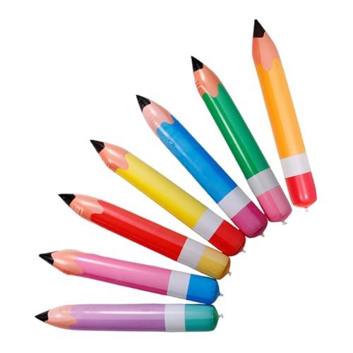 Beatifufu 7 Stück Teiliges Aufblasbare Jumbo Bleistift Dekorationen aus PVC Farbenfrohe Schulanfang Deko für Klassenzimmer Leicht Robust und Wiederverwendbar für Kindergeburtstage und Beatifufu 7 Stück Teiliges Aufblasbare Jumbo Bleistift Dekorationen aus PVC Farbenfrohe Schulanfang Deko für Klassenzimmer Leicht Robust und Wiederverwendbar für Kindergeburtstage und von Beatifufu