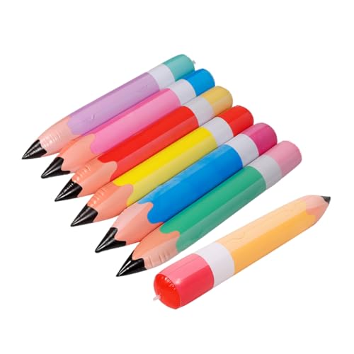 Beatifufu 7 Stück Teiliges Aufblasbarer PVC Bleistifte Bunte Klassenzimmerdekoration zur Schulanfangsparty Leicht Aufzuhängen Langlebig und Vielseitig für Party und Schulraumgestaltung von Beatifufu